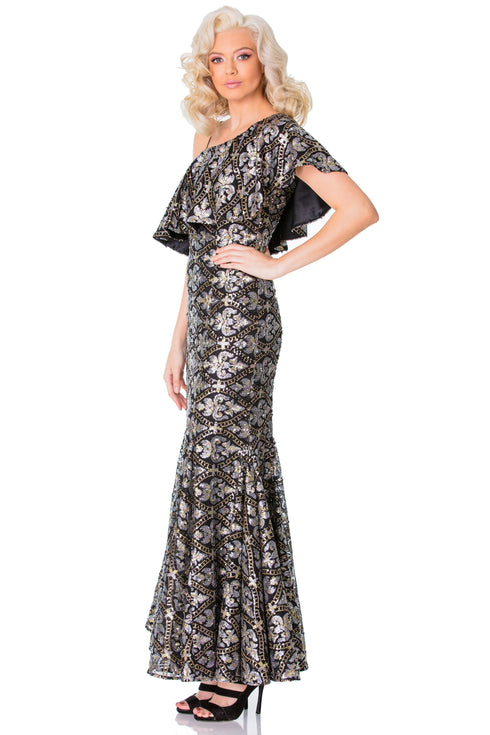 Rochie tull paietat T-95